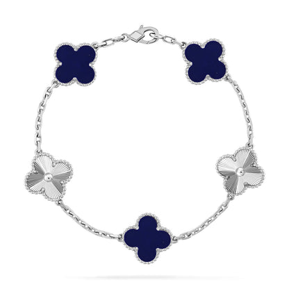 [Moco jewelrys]CLOVER 5 MOTIF LAPIS LAZULI BRACELET COLLECTION