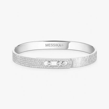 [moco jewelrys]2026 BRAND-NEW FROSTED BRACELET WITH DIAMONDS THREE COLORS