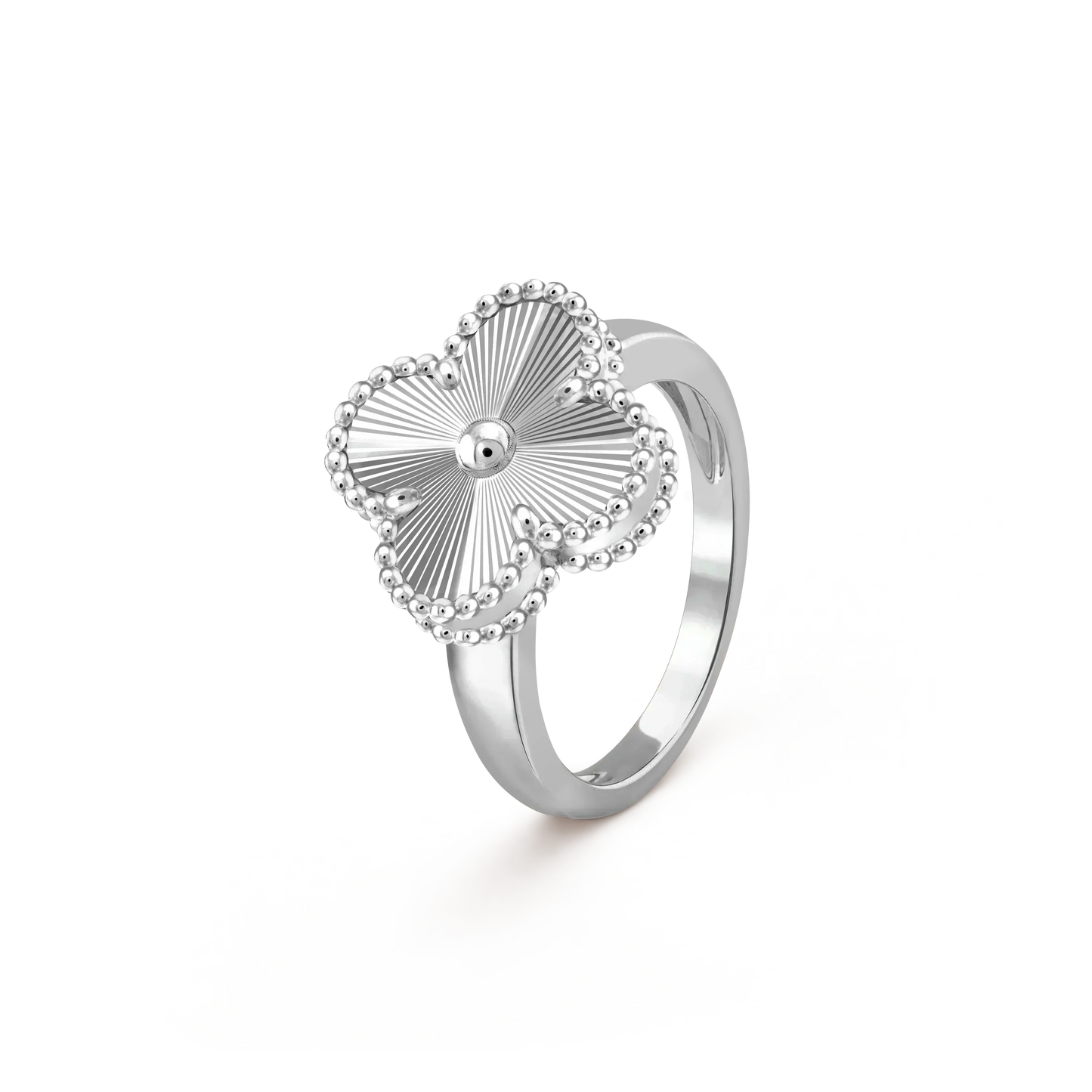 [moco jewelrys]CLOVER SILVER RING