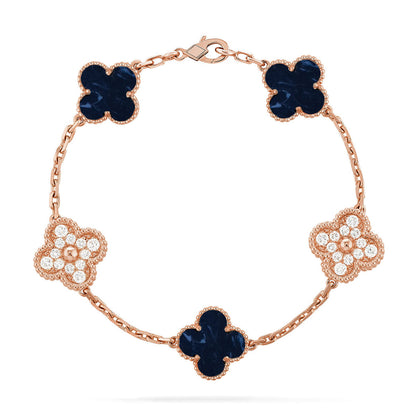 [Moco jewelrys]CLOVER 5 MOTIF PIETERSITE BRACELET COLLECTION