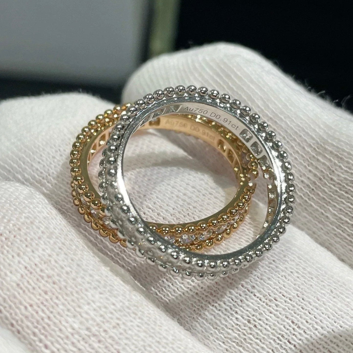 [moco jewelrys]PERLEE DIAMOND ROSE GOLD RING