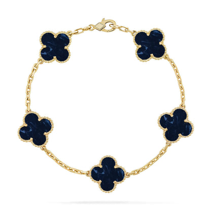 [Moco jewelrys]CLOVER 5 MOTIF PIETERSITE BRACELET COLLECTION