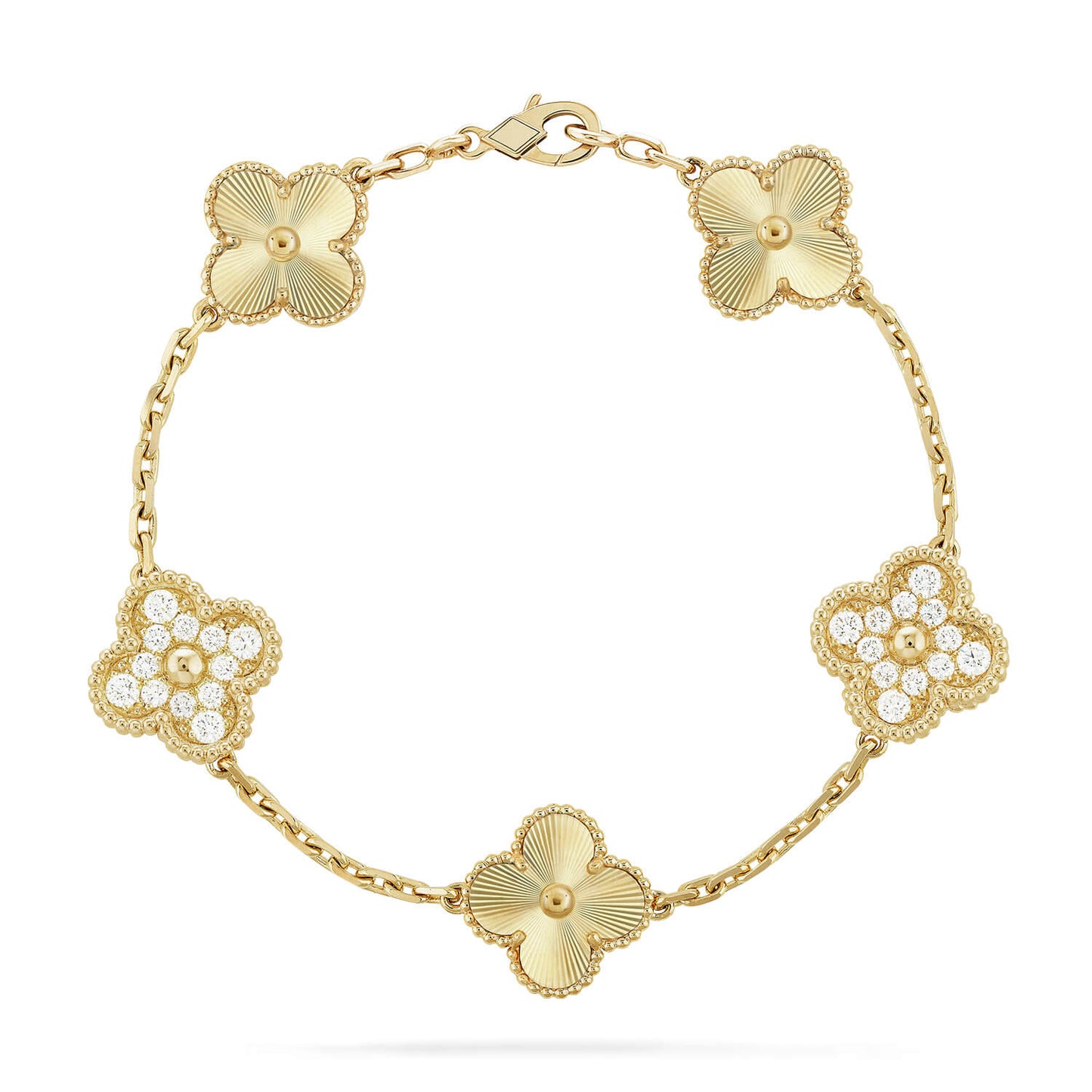 [Moco jewelrys] CLOVER 5 MOTIF LASER BRACELET COLLECTION