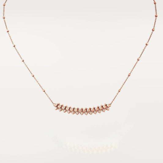 [moco jewelrys]CLASH PINK GOLD NECKLACE