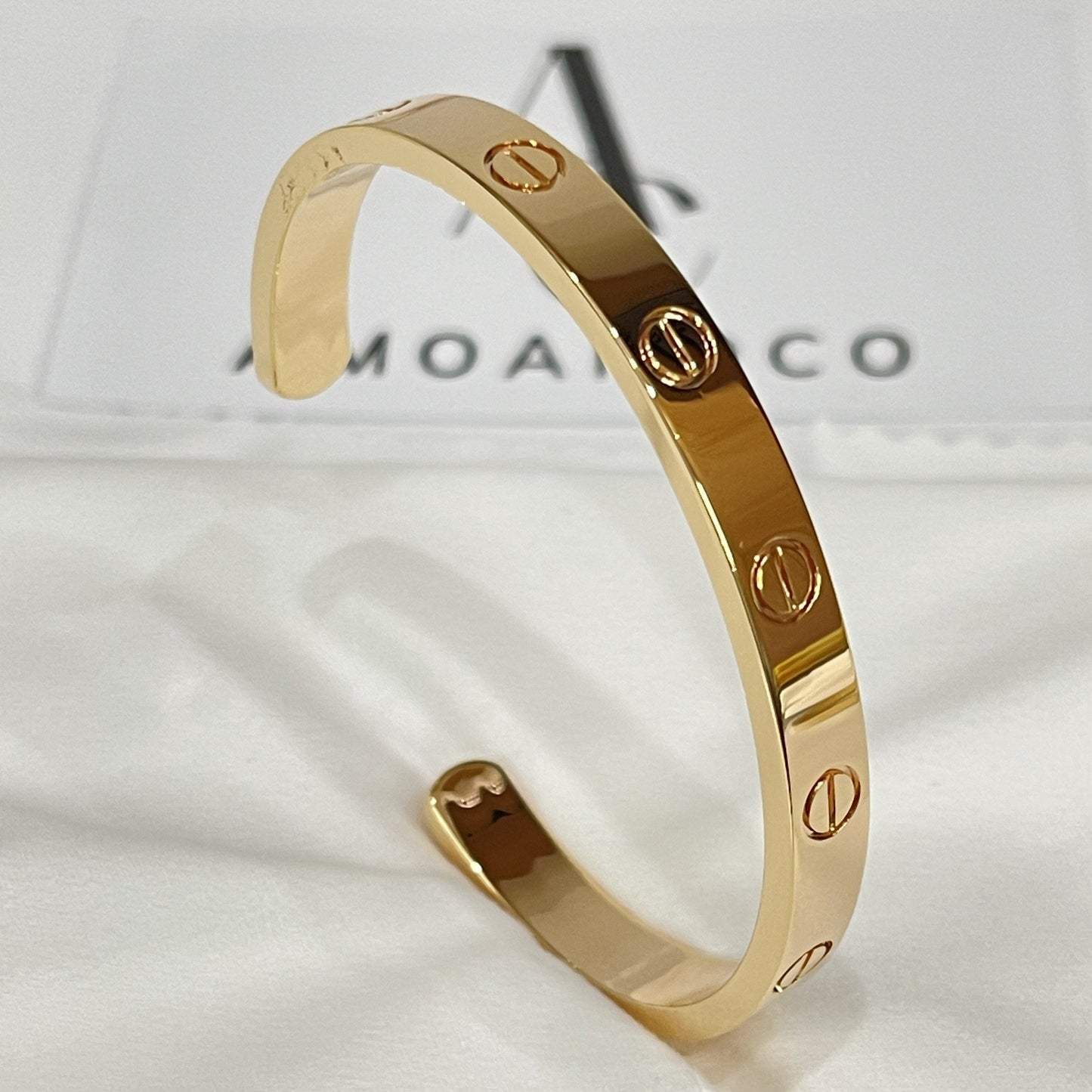 [moco jewelrys]LOVE BRACELET 6.1MM OPEN CUFF