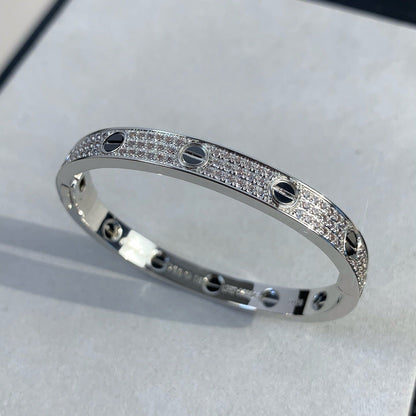 [moco jewelrys]LOVE BRACELET 6.1MM DIAMOND-PAVED CERAMIC