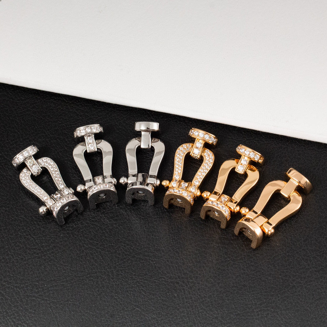 [moco jewelrys]FORCE LARGE HORSESHOE FULL DIAMOND BRACELET GOLD