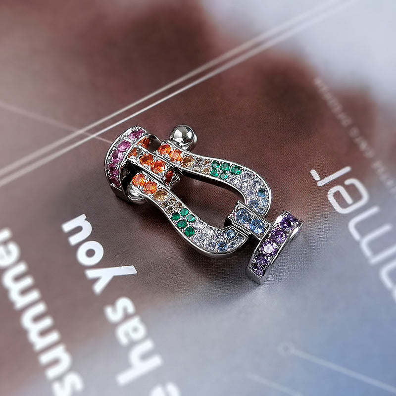 [moco jewelrys]FORCE LARGE HORSESHOE CLASP  METAL BRACELET
