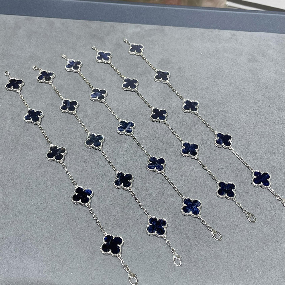 [Moco jewelrys]CLOVER 5 MOTIF PIETERSITE BRACELET COLLECTION