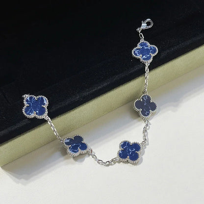[Moco jewelrys]CLOVER 5 MOTIF PIETERSITE BRACELET COLLECTION