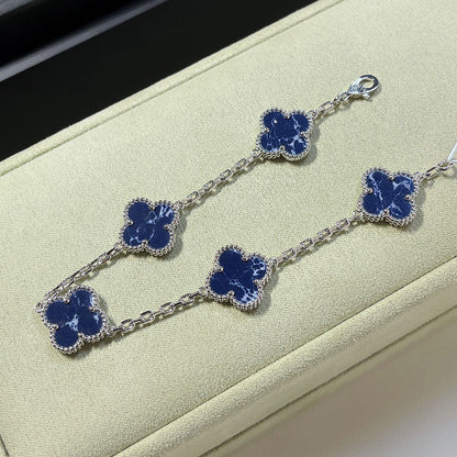 [Moco jewelrys]CLOVER 5 MOTIF PIETERSITE BRACELET COLLECTION