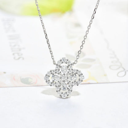 [moco jewelrys]LOOP NECKLACE FULL MOTIF DIAMOND 16MM MULTIPLE COLORS