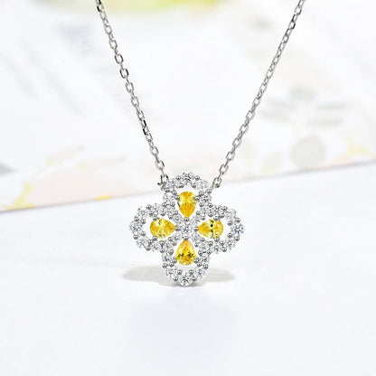 [moco jewelrys]LOOP NECKLACE FULL MOTIF DIAMOND 16MM MULTIPLE COLORS