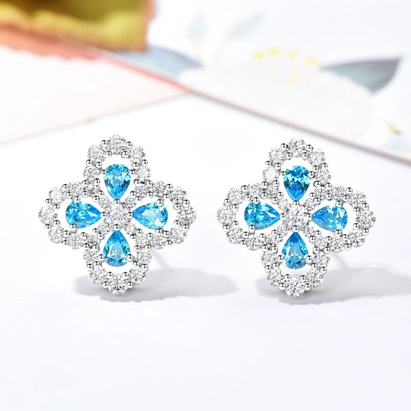 [moco jewelrys]LOOP EARRINGS FULL MOTIF DIAMOND 16MM