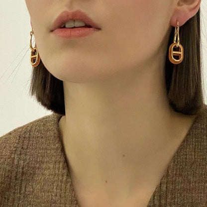 [moco jewelrys]HM O'MAILLON GOLD EARRINGS