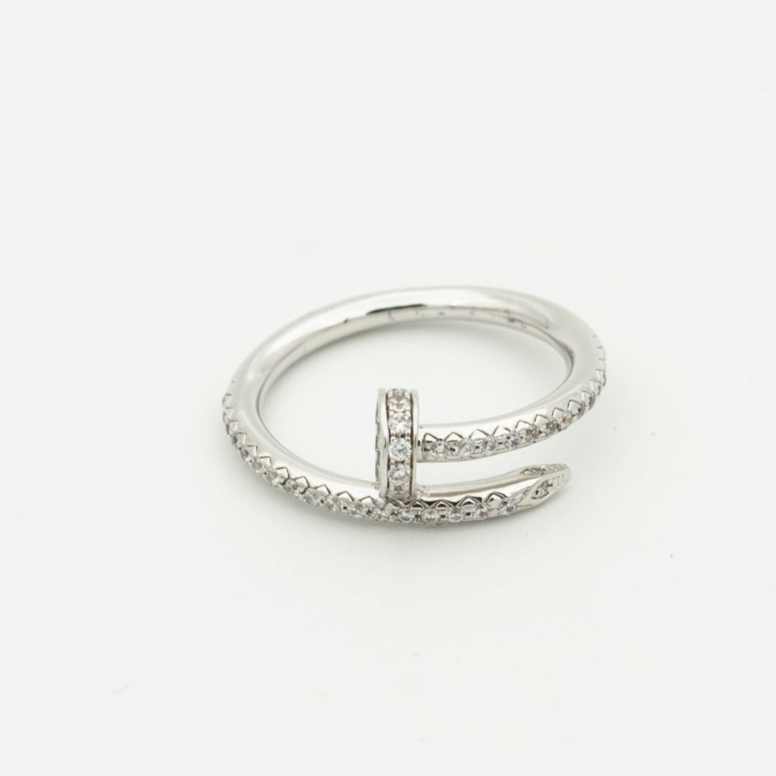 [moco jewelrys]JUSTE RING 1.8MM SILVER DIAMONDS