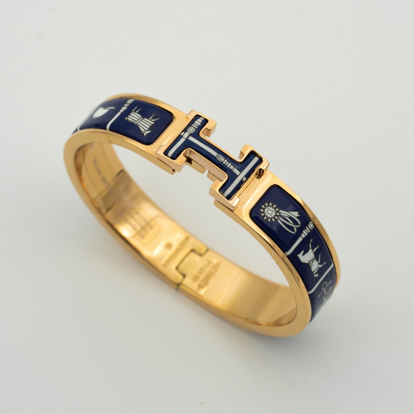 [moco jewelrys]H BRACELET BLUE CERAMIC