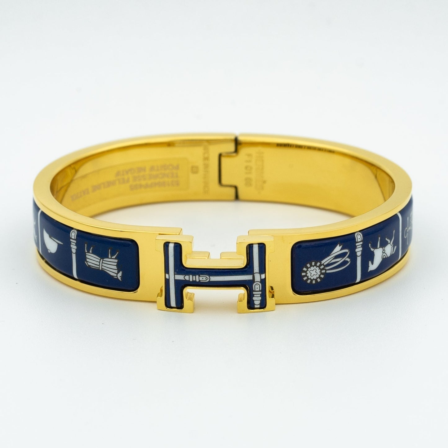 [moco jewelrys]H BRACELET BLUE CERAMIC