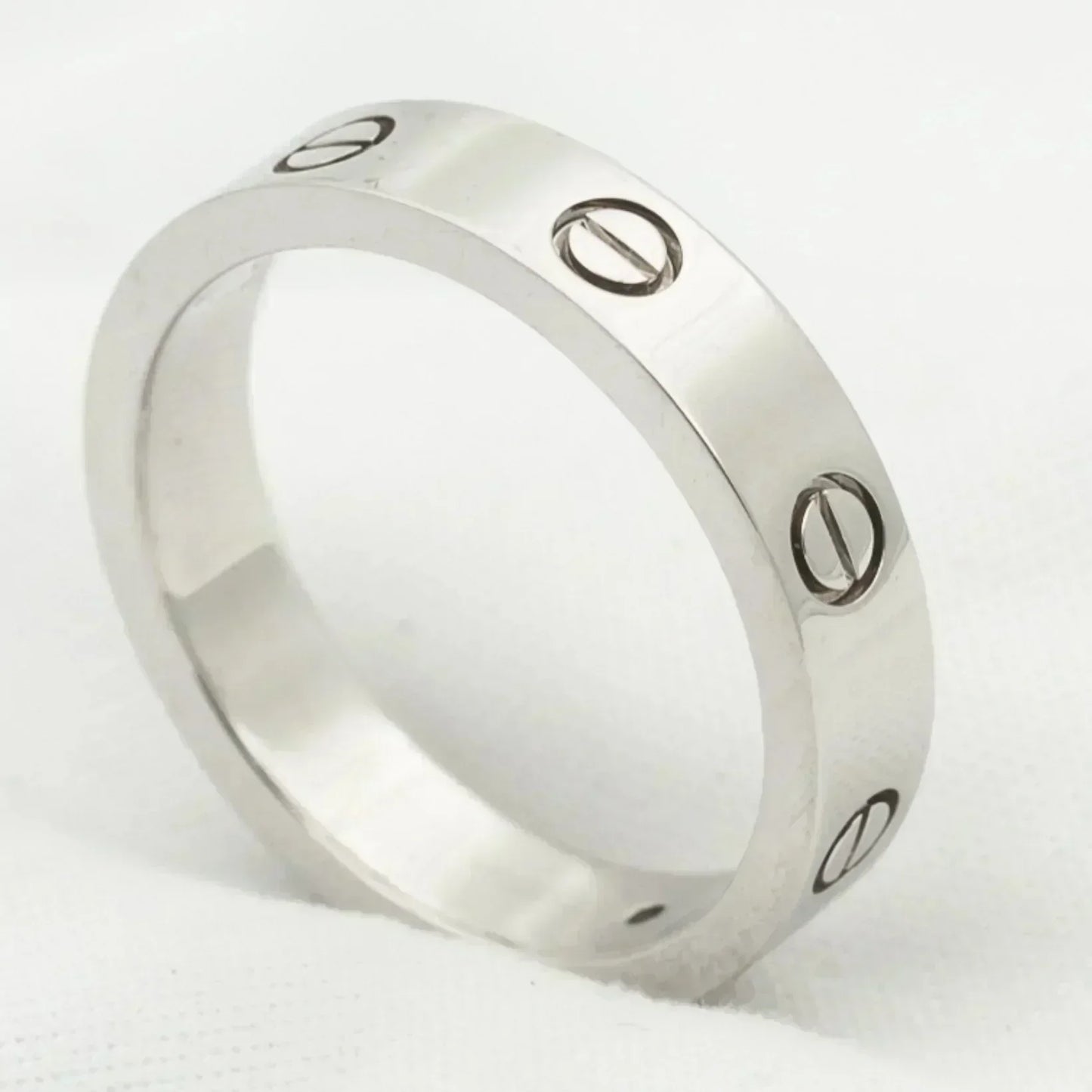 [moco jewelrys]LOVE RING 4MM 1 DIAMOND SILVER