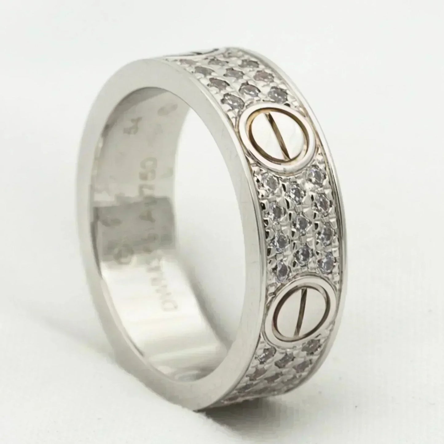 [moco jewelrys]LOVE RING 5.5MM DIAMONDS PAVED
