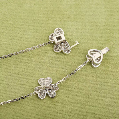[moco jewelrys]FRIVOLE SILVER 9 FLOWERS NECKLACE