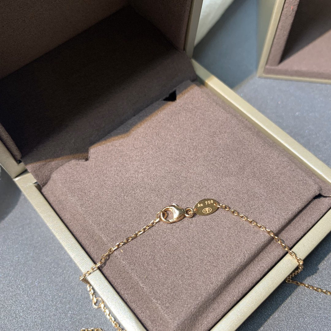 [moco jewelrys]JEUX DE PINK GOLD DIAMOND NECKLACE