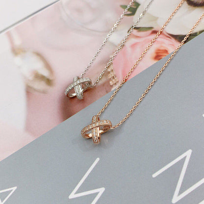 [moco jewelrys]JEUX DE DIAMOND NECKLACE