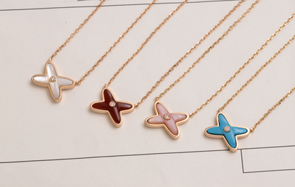 [moco jewelrys]JEUX DE NECKLACE 1 DIAMOND