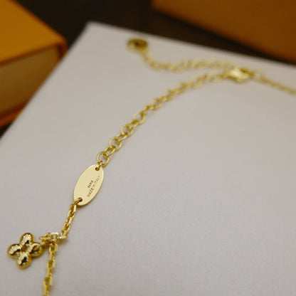 [moco jewelrys]BLOOMING SUPPLE NECKLACE BRASS