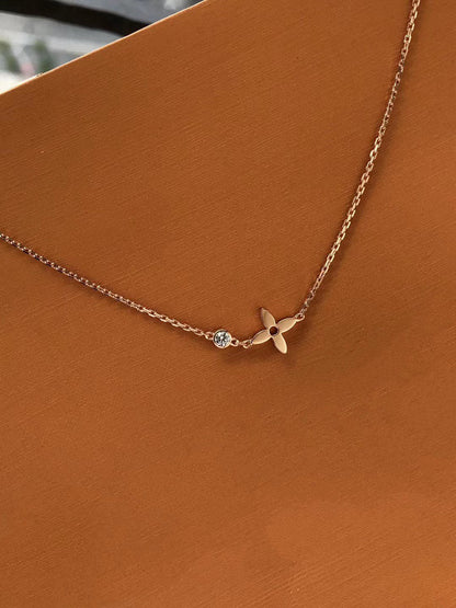 [moco jewelrys]BLOSSOM PENDANT PINK GOLD AND DIAMOND