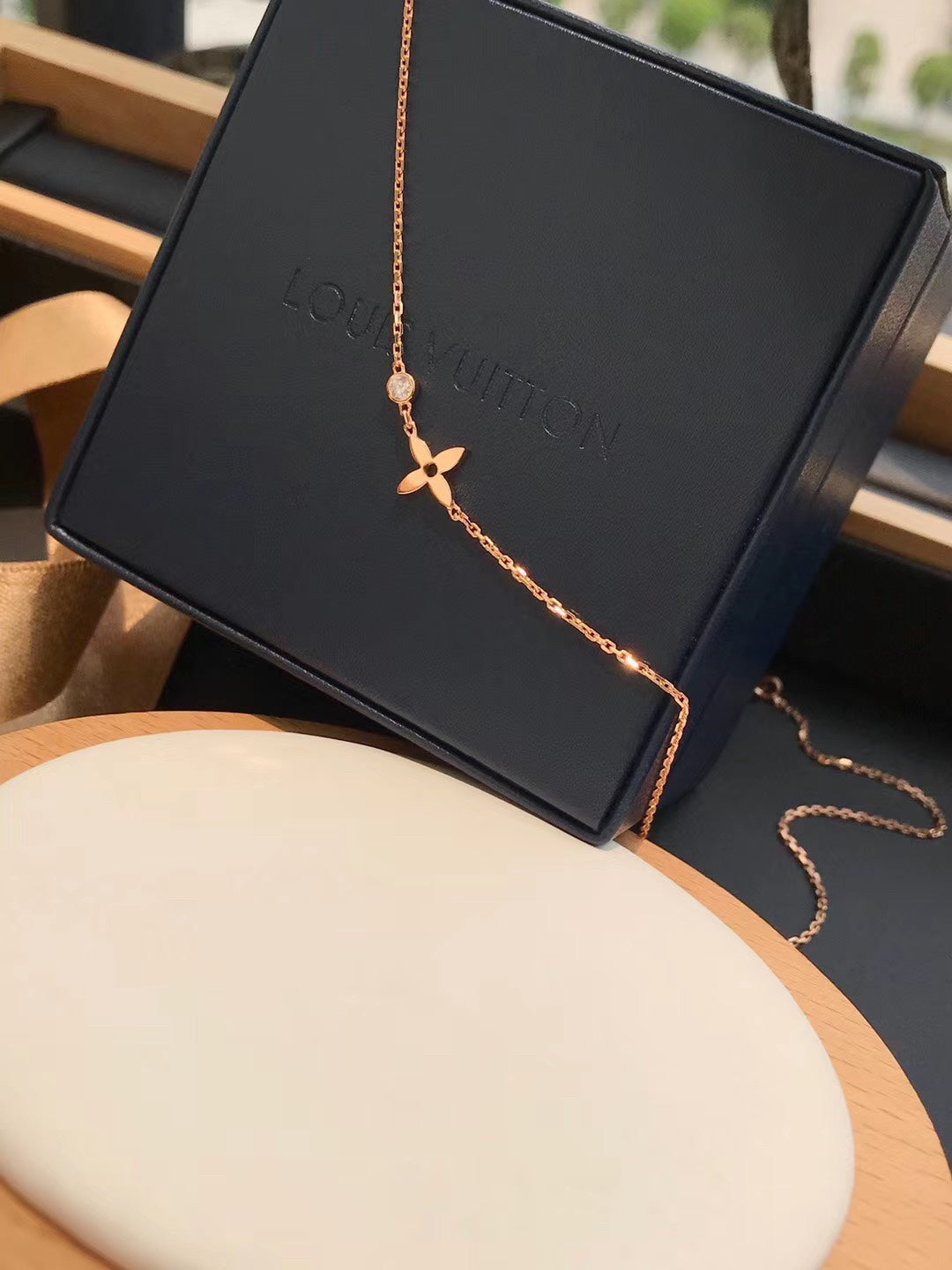 [moco jewelrys]BLOSSOM PENDANT PINK GOLD AND DIAMOND