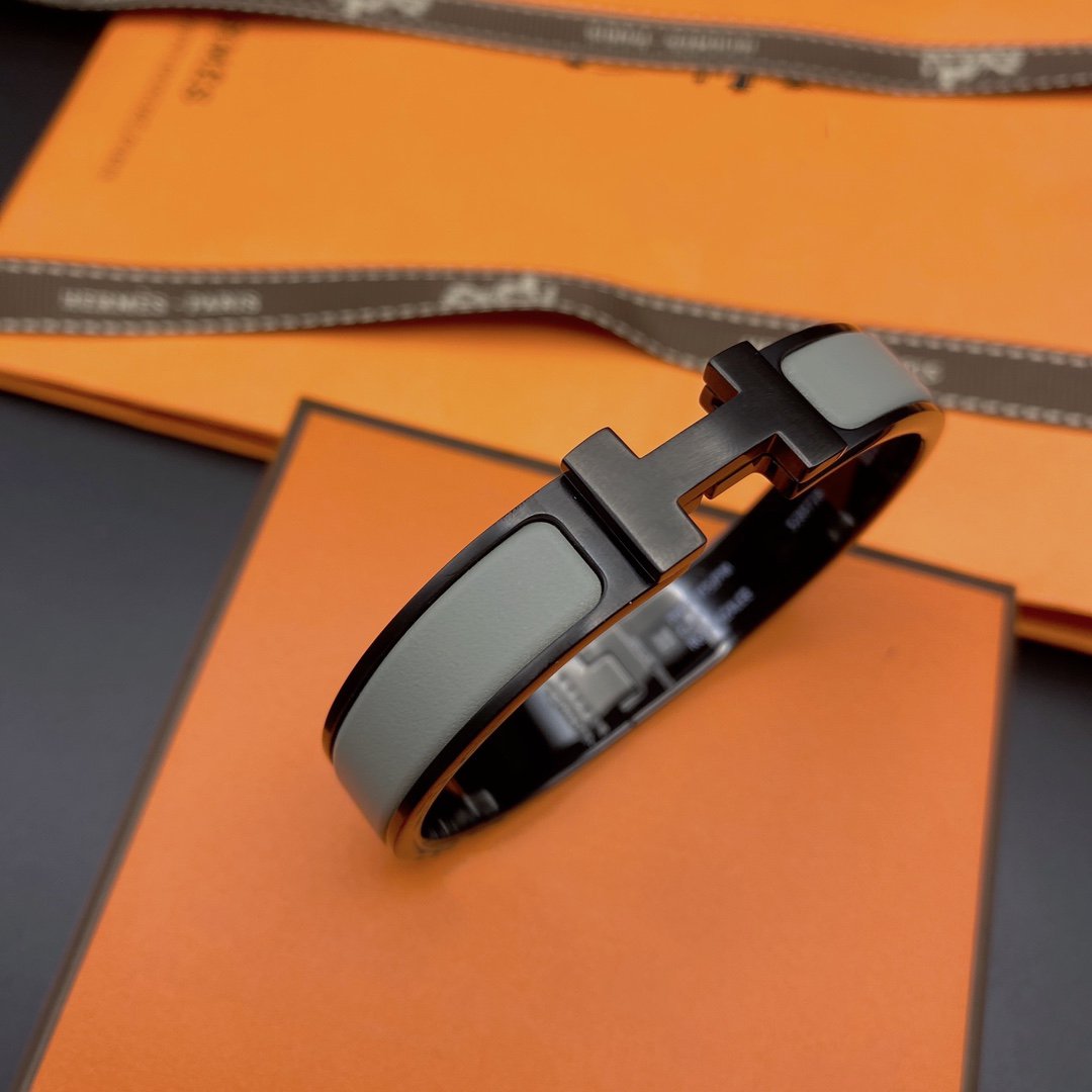 [moco jewelrys]CLIC HM SO BLACK GREY BRACELET