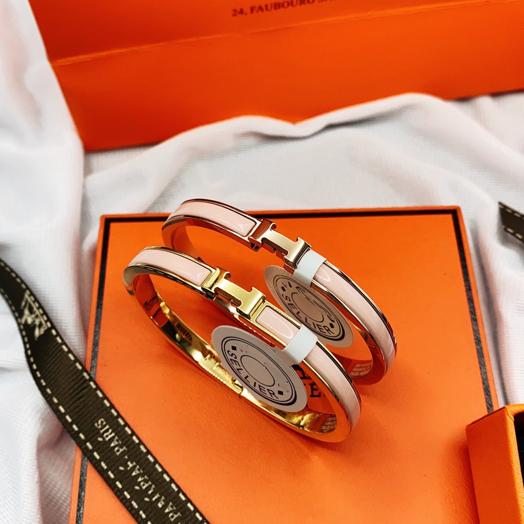 [moco jewelrys]CLASSIC HM CLIC  PINK 8MM ENAMEL BRACELET