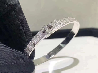 [moco jewelrys]HM KELLY BRACELET IN SILVER AND FULL PAVE DIAMOND