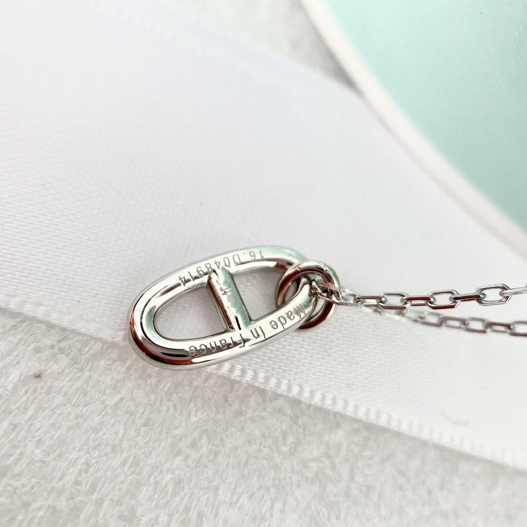 [moco jewelrys]HM PIG NOSE NECKLACE