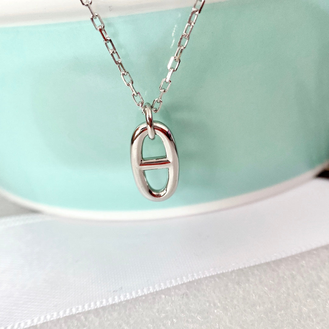 [moco jewelrys]HM PIG NOSE NECKLACE