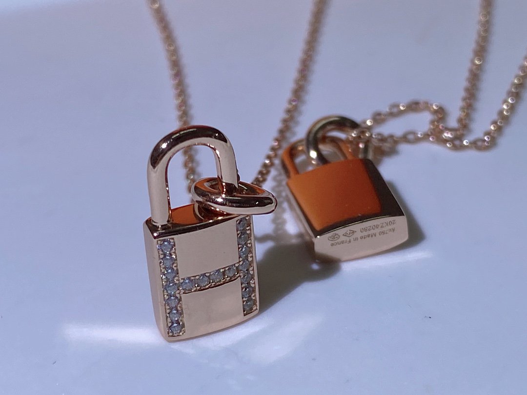 [moco jewelrys]HM ADVANCED NICHE LOCK HEAD NECKLACE DIAMONDS