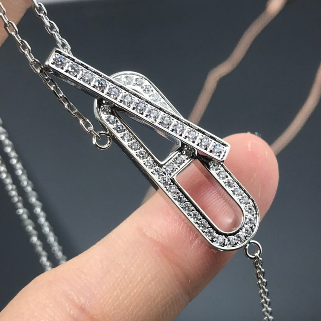 [moco jewelrys]HM NECKLACE PLATINUM ROSE GOLD DIAMOND