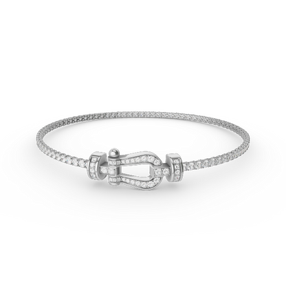 [moco jewelrys]FORCE  HORSESHOE  DIAMOND TENNIS BRACELET