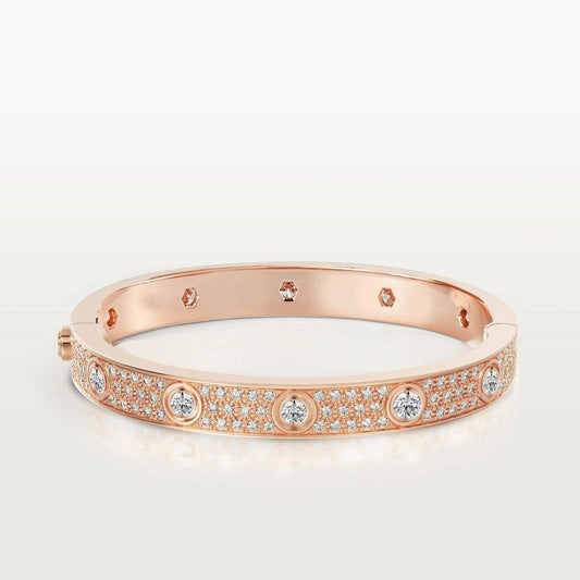 [moco jewelrys]LOVE BRACELET 6.1MM DIAMOND-PAVED 10 BIG DIAMONDS
