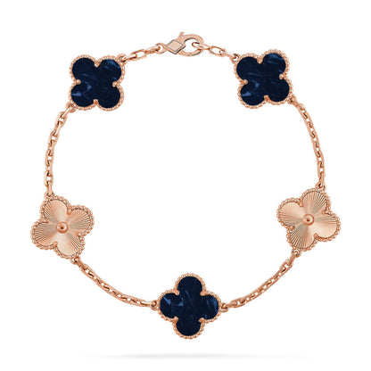 [Moco jewelrys]CLOVER 5 MOTIF PIETERSITE BRACELET COLLECTION