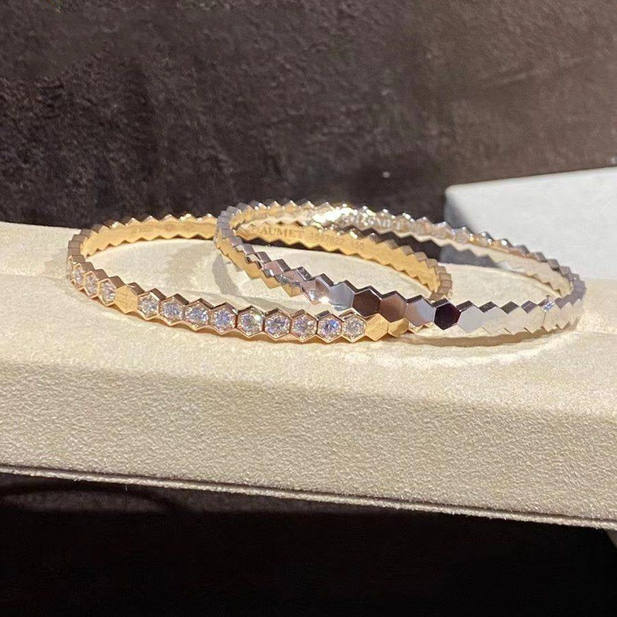 [moco jewelrys]BEE LOVE GOLD BRACELET FULL DIAMOND