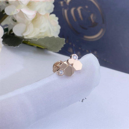 [moco jewelrys]BEE LOVE PINK GOLD DIAMOND EARRINGS