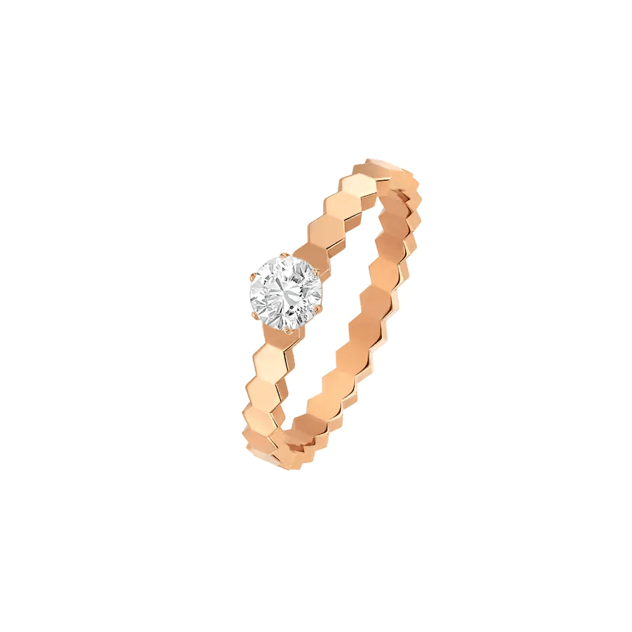 [moco jewelrys]BEE LOVE RING PINK GOLD 1 DIAMOND