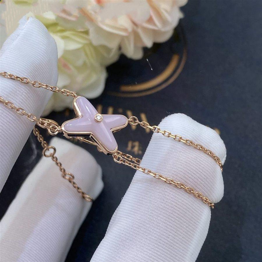 [moco jewelrys]JEUX BRACELET PINK MOP PINK GOLD 1 DIAMOND