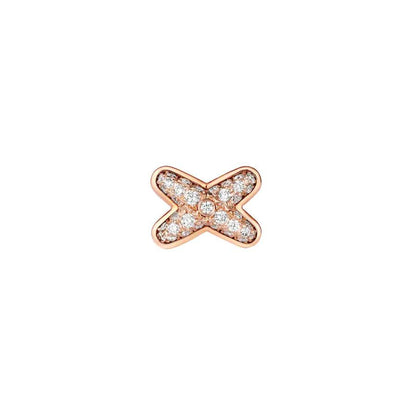 [moco jewelrys]JEUX DE PINK GOLD DIAMOND EARRINGS