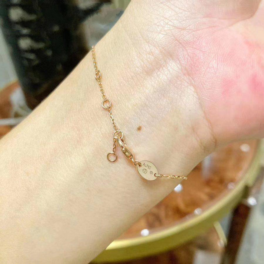 [moco jewelrys]JEUX DE BRACELET MOP PINK GOLD DIAMONDS