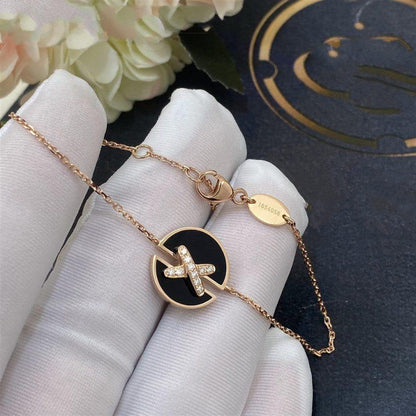 [moco jewelrys]JEUX DE BRACELET ONYX PINK GOLD DIAMOND