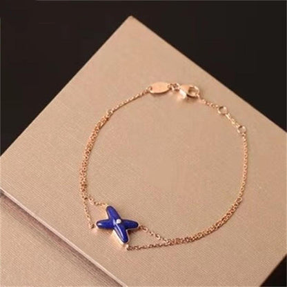 [moco jewelrys]Hollow Design Four-Leaf Clover Flower Shape Ring