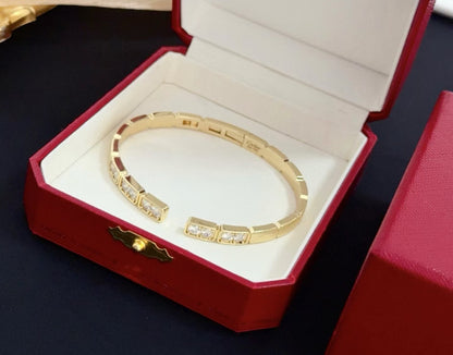[Moco jewelrys]LOVE DIAMOND OPEN  BRACELET